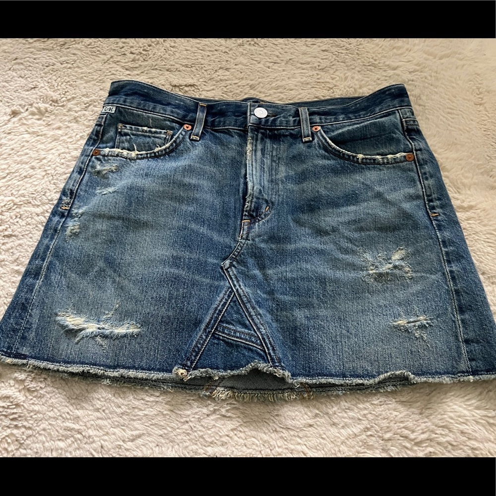 Citizens of humanity denim mini skirt